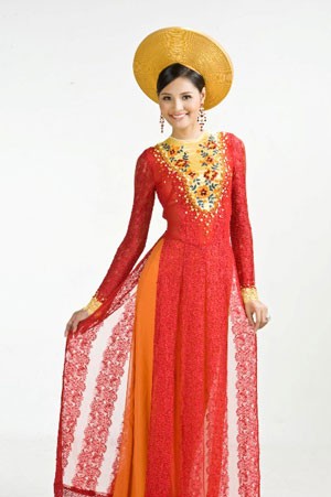 Ao dai, símbolo cultural vietnamita - ảnh 1